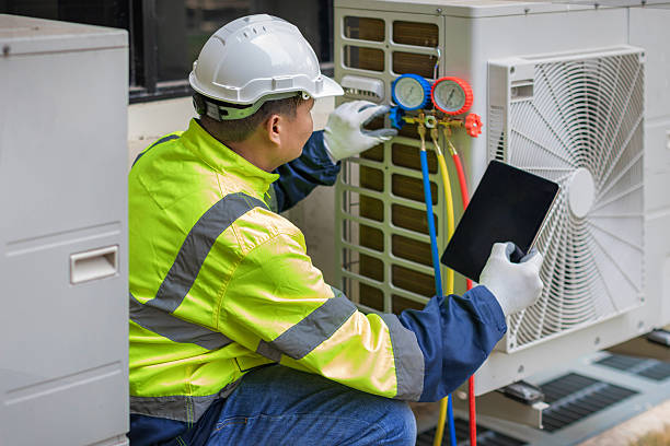 Professional Hvac Maintenance technician working in Port Jefferson Station, NY
